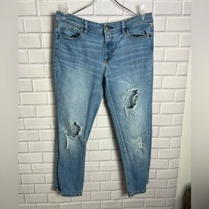 LOFT Light Blue Distressed Women Jeans/size 12